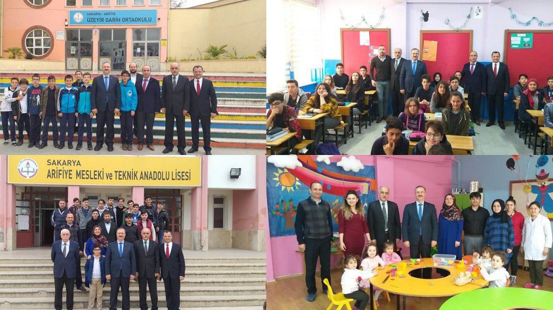 Sayın Kaymakamımız Üzeyir Garih Ortaokulu ve Arifiye Mesleki ve Teknik Anadolu Lisesini Ziyaret Etti