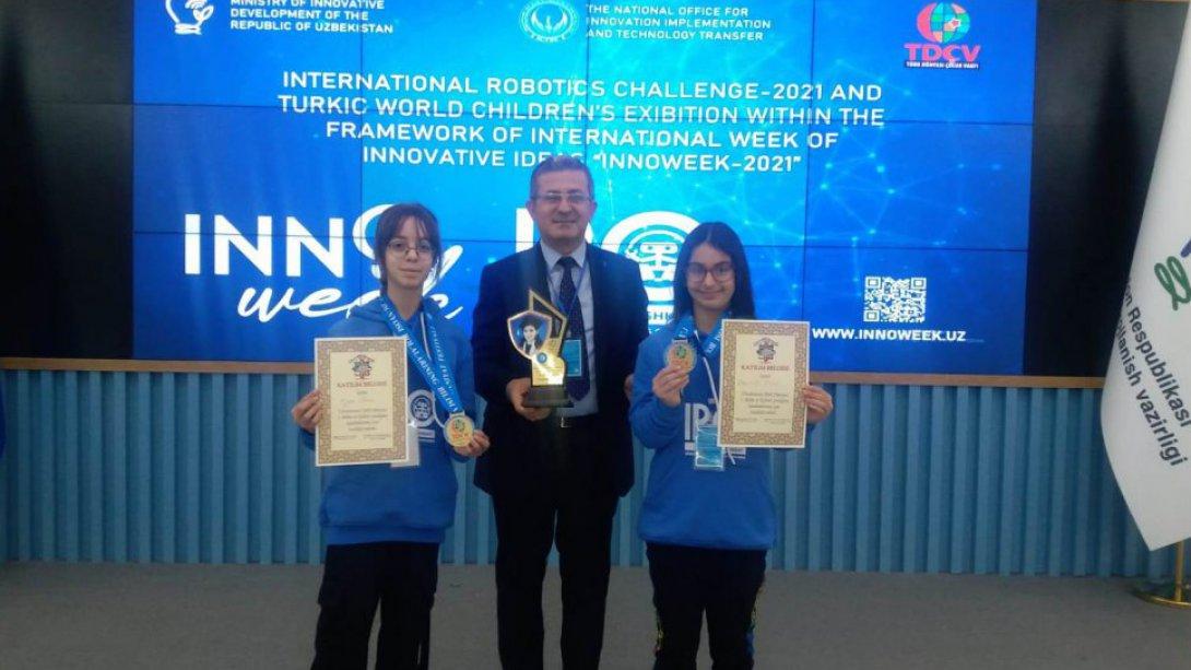 Özbekistan'da Altın Madalya Kazandılar
