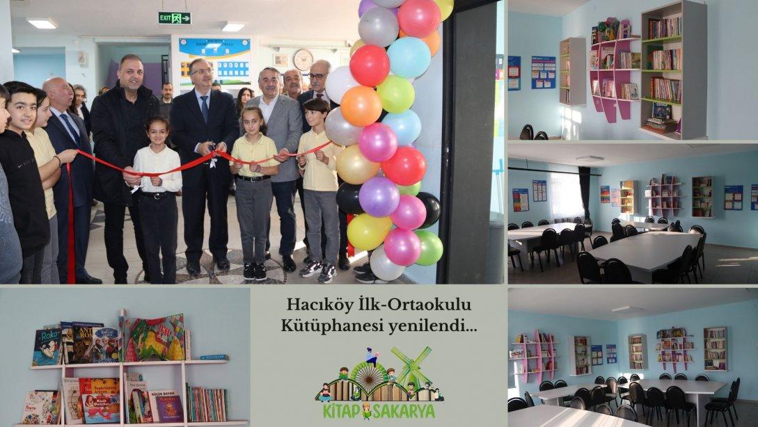 Hacıköy İlkokulu ve Ortaokulu Kütüphanesi Yenilendi